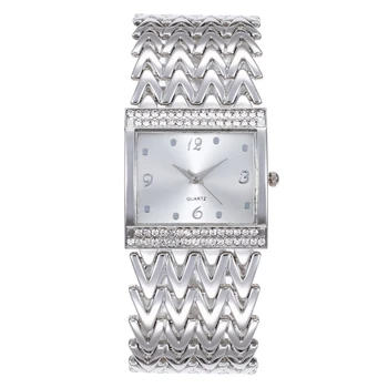 Модные роскошные часы-браслет для женщин, стильный золотой серебряный ремешок из нержавеющей стали, женские кварцевые наручные часы, Повседневные Reloj Mujer