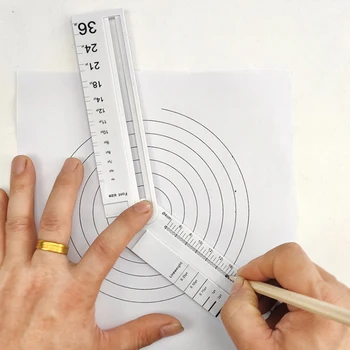 Многофункциональная Линейка Для Рисования Математика Геометрические Измерения Черчение Обучающие Линейки DIY Измерительный Инструмент Для Рисования