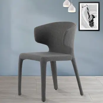 Дизайнерское Повседневное Кожаное кресло в скандинавском стиле, Мебель для кафе, Мебель для отеля, Обеденный стул, Отдел продаж Клуба
