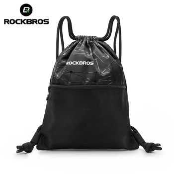 ROCKBROS, мужская и женская спортивная сумка, Рюкзак с завязками, Вместительный рюкзак Для занятий спортом на открытом воздухе, Сумка для хранения велоспорта, Многоцелевая сумка для йоги
