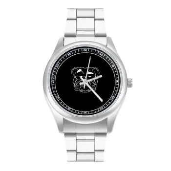 Кварцевые часы English Bulldog Спортивные эстетичные наручные часы Стальные фото Высококлассные женские наручные часы