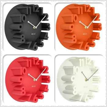 Настенные часы в стиле арт-деко в гостиной, Ретро Односторонние, с батарейным питанием, Ретро Сад, креативное искусство, цифровые часы, настенные часы