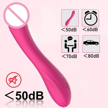 Женский вибратор Двойной для стимуляции головы, 10-частотный массажер, USB Перезаряжаемая секс-игрушка для взрослых для пар