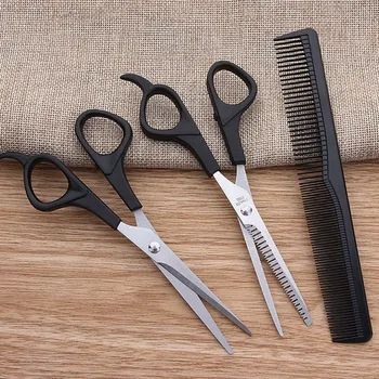 Профессиональные ножницы для стрижки волос из 3 предметов, Салонные парикмахерские ножницы для стрижки волос, Парикмахерский набор для укладки волос, Парикмахерская расческа