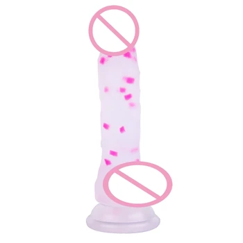 Реалистичный фаллоимитатор с присоской, Мастурбирующая Анальная пробка, секс-игрушка для взрослых пар лесбиянок N7YB