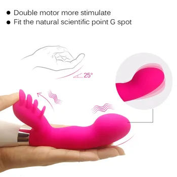 Секс-игрушка Двойной вибратор, Облизывающий языком Массаж точки G, 36 скоростей сосания, Мастурбатор, Стимулятор клитора и влагалища, Волшебная палочка для женщины