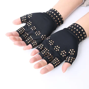 1 Пара Магнитно-терапевтических перчаток для рук против артрита, Компрессионных медных перчаток для терапии боли, медицинских инструментов