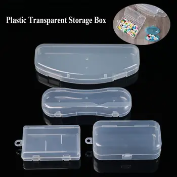 Мини-Пластиковая Прозрачная коробка для хранения, Чехол для кормления Ребенка, Контейнер для ювелирных изделий, бусин, Рыболовных инструментов, аксессуаров, Органайзер