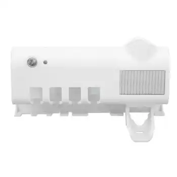 Дозатор зубной пасты, настенный держатель зубной щетки, УФ-лампа для чистки ванной комнаты