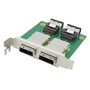 Запасные части для Карт-адаптеров Mini SAS с двумя Портами от Внутреннего SFF-8087 до Внешнего HD SFF-8088 Sas26p PCI SAS