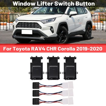 Переключатель стеклоподъемника Автомобильные Аксессуары Черный для Toyota RAV4 CHR Corolla 2018-2020
