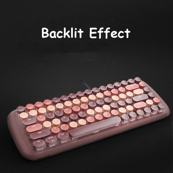 Механическая клавиатура в стиле ретро-панк со светодиодной подсветкой для ПК