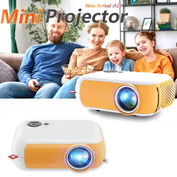 Домашний Мини-Проектор A10 Портативный 1080P С Высокой Четкостью Изображения, 100-дюймовый Светодиодный Экран, Видеопроектор, USB-Проектор, Встроенный Динамик