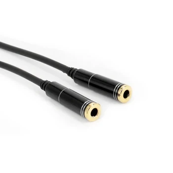Для 3,5-мм позолоченного 4-секционного аудиопроходного удлинительного кабеля типа 