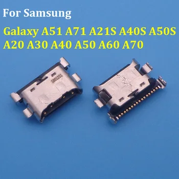 50шт 18-Контактный USB-разъем Для Зарядки Зарядного устройства Порт Док-станции Samsung Galaxy A51 A71 A21S A40S A50S A20 A30 A40 A50 A60 A70