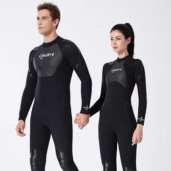 Мужчины Женщины, цельный гидрокостюм из неопрена толщиной 3 мм, длинный рукав, теплый рашгард для всего тела, дайвинг, плавание, серфинг, подводное плавание, гидрокостюмы, купальник