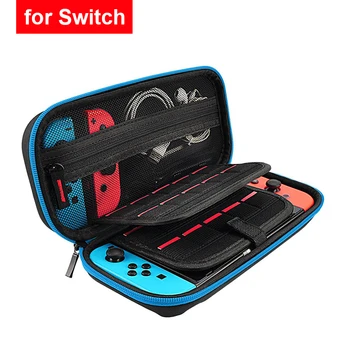 Сумка для хранения EVA, черный жесткий портативный чехол для переноски, кронштейн для консоли Nintendo Switch, защитный чехол, аксессуары