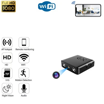 Супер Wi-Fi Удаленный Мониторинг Мини-Камера HD 1080P Ночного Видения Домашняя Безопасность Видеонаблюдение Видео и Аудиозапись Микрокамера