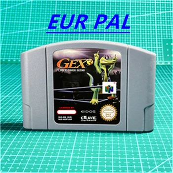 Gex 3 - Геккон с глубокой обложкой для 64-битной консоли EUR PAL N64