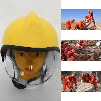 Безопасность Полный защитный шлем, огнеупорная чашка пожарного, антикоррозийная, радиационная, термостойкая для пожаротушения AXFY