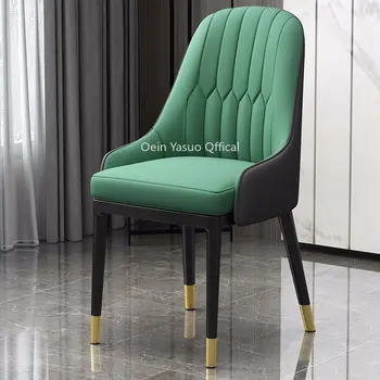 Металлическое Эргономичное Обеденное Кресло Accent Nordic Dinette Зеленые Стулья Advanced Sillon Индивидуальная Мебель для гостиной DC052 WYH