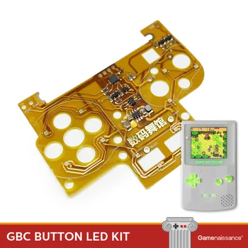 Подсветка комплекта светодиодных кнопок GBC для gameboy color
