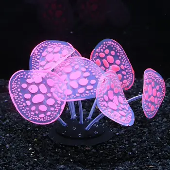 НОВАЯ силиконовая имитация аквариума Коралловые украшения Флуоресцентный дизайн Аксессуары для ландшафтного оформления аквариума