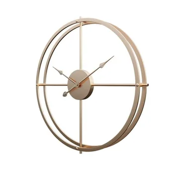 40 см Настенные часы Современный дизайн для домашнего офиса Декоративная Подвесная гостиная Классические Короткие Металлические Бесшумные Настенные часы Креативный Хит