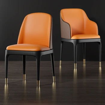 Обеденные стулья Nordic Luxury Для отдыха в гостиной Обеденные стулья в минималистичном стиле Спинка комода Silla Nordica Предметы домашнего обихода WZ50DC
